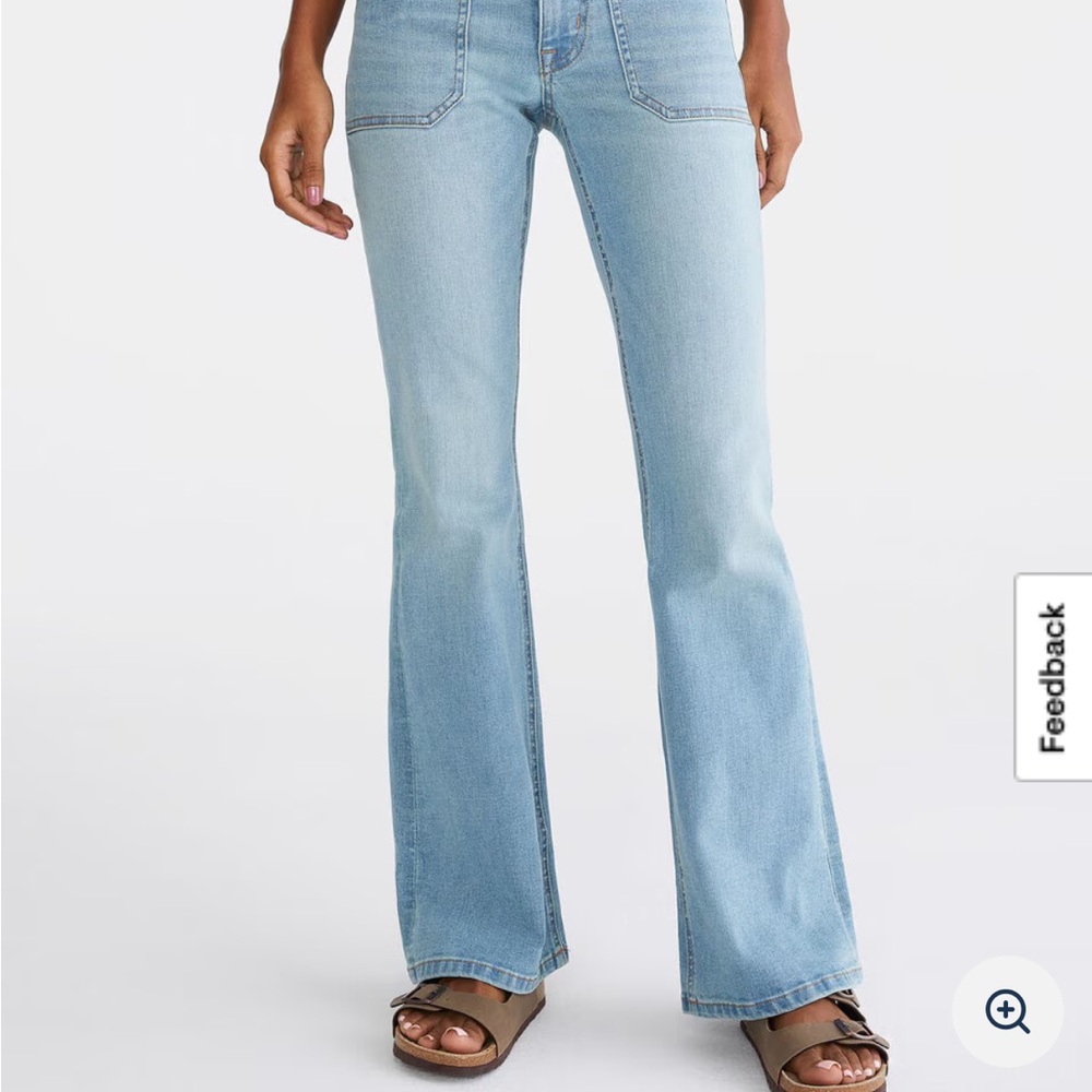 WOMENS AEROPOSTALE FLARE LOW-RISE JEAN SIZE 10 - Picture 4 of 10
